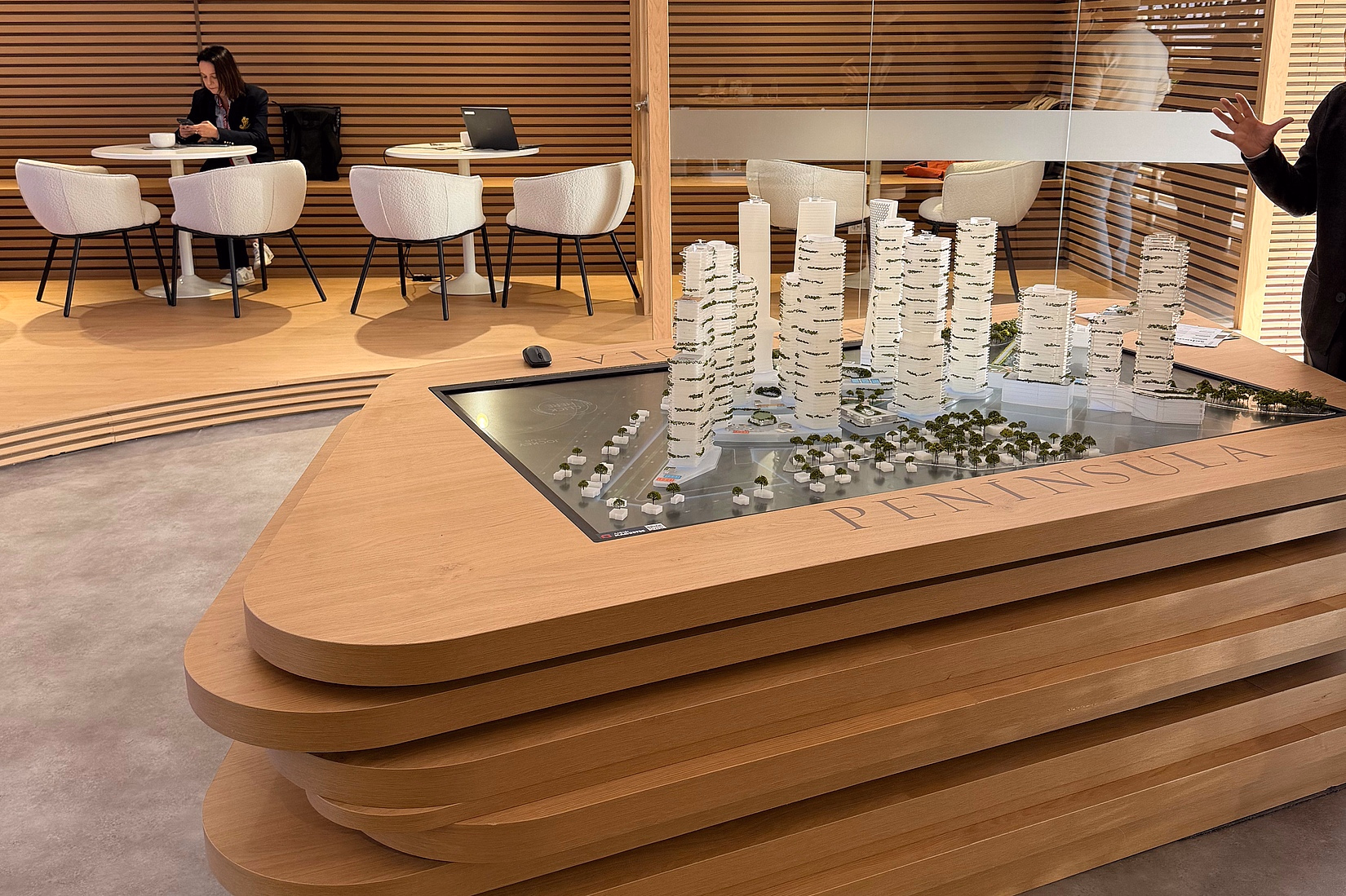 Architectural scale model of a residential development at MIPIM 2026